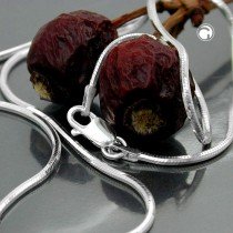 Halskette Schlange 5-kant 925 Sterlingsilber 45cm