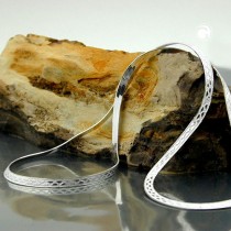 Collier Halskette Schlange flach 925 Sterlingsilber 45cm