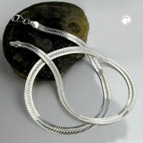 Collier Halskette Schlange flach 925 Sterlingsilber 50cm