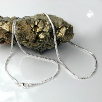 Halskette Fuchsschwanz vierkant 925 Sterlingsilber 50cm