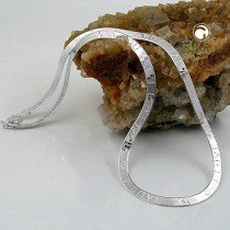 Halskette Schlange flach I LOVE YOU 925 Sterlingsilber 40cm