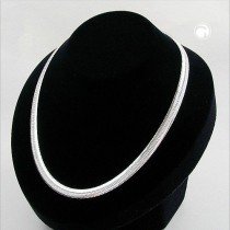 Halskette Schlange flach 42cm 925 Sterlingsilber