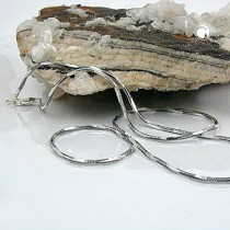 Halskette Schlange vierkant KB 925 Sterlingsilber 40cm