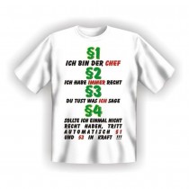 Fun T-Shirt Ich bin der Chef