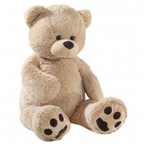 Kuscheltier Bär Floppy Farbe beige 100cm