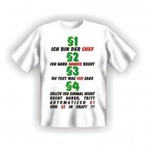 Fun T-Shirt Ich bin der Chef