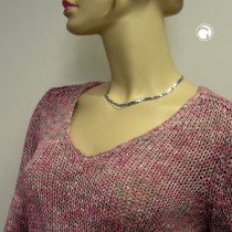 Collier Halskette matt-glänzend 925 Sterlingsilber 43cm