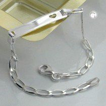 Schildband für Kinder 925 Sterlingsilber