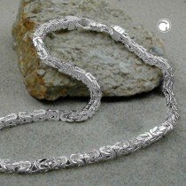 Armband 6mm Königskette 925 Sterlingsilber