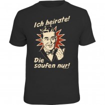 Fun T-Shirt - ich heirate retro