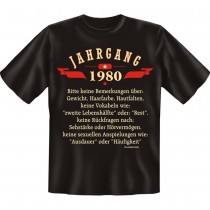 Fun T-Shirt - Jahrgang 80