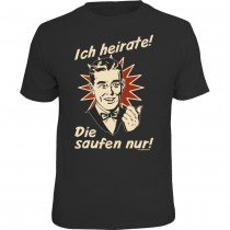 Fun T-Shirt - ich heirate retro