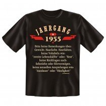 Fun T-Shirt Jahrgang 1955 Keine Bemerkungen über