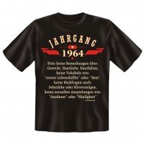 Fun T-Shirt Jahrgang 1964 Keine Bemerkungen über