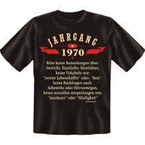 Fun T-Shirt - Jahrgang 70
