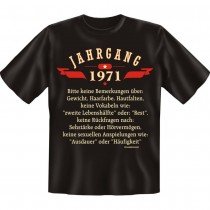 Fun T-Shirt - Jahrgang 71