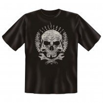Fun T-Shirt Live Fast and Ride Free Totenkopf