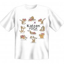 Fun T-Shirt - Katzen Yoga