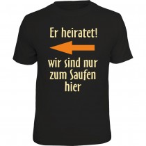 Fun T-Shirt - er heiratet! links