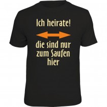 Fun T-Shirt - ich heirate!