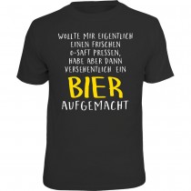 Fun T-Shirt - Bier aufgemacht