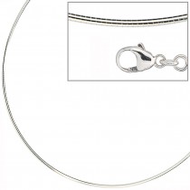 Halsreif 925 Sterling Silber 1,2mm 42cm Kette Halskette Silberhalsreif