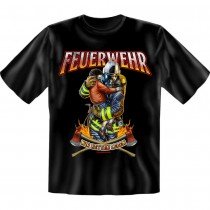 Fun T-Shirt - wir retten Leben Feuerwehr