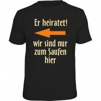 Fun T-Shirt - er heiratet! links