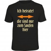 Fun T-Shirt - ich heirate!