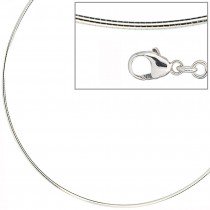 Halsreif 925 Sterling Silber 1,2mm 42cm Kette Halskette Silberhalsreif