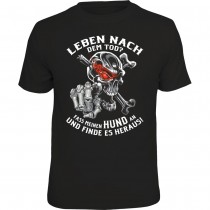 Fun T-Shirt - Leben nach Tod Hund