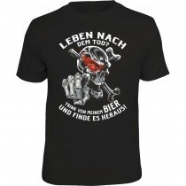 Fun T-Shirt - Leben nach Tod Bier