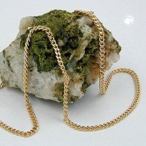 Halskette PanzerHalskette vergoldet Americ Double 60cm