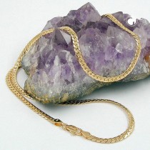 Halskette Panzer oval gedrückt Americ Double 42cm