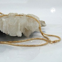 Halskette SchlangenHalskette vergoldet Americ Double 38cm