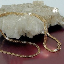 Halskette Tigerauge 2x diamantiert Americ Double 42cm