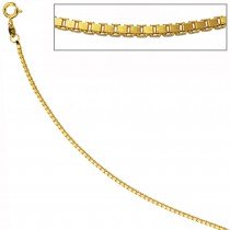 Venezianerkette 585 Gelbgold 1,5mm 50cm Gold Kette Halskette Goldkette