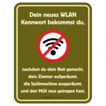 Magnetschild - WLAN Kennwort