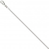 Schlangenkette 925 Silber 1,3mm 45cm Halskette Kette Silberkette Karabiner