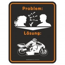Magnetschild - Problem Lösung Biken
