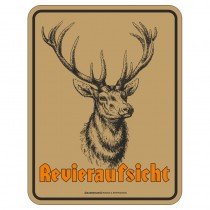 Magnetschild - Revieraufsicht