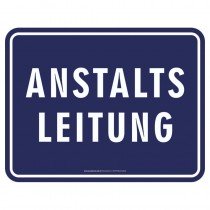 Magnetschild - Anstaltsleitung