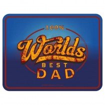 Magnetschild - 100% Worlds best Dad