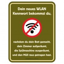 Magnetschild - WLAN Kennwort
