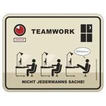 Magnetschild - Teamwork