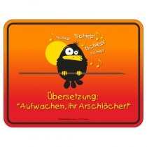 Magnetschild - Aufwachen