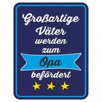 Magnetschild - Großartige Väter