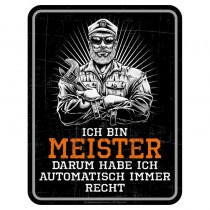 Magnetschild - Ich bin Meister