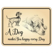 Magnetschild - Dog every day