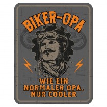 Magnetschild - Biker Opa